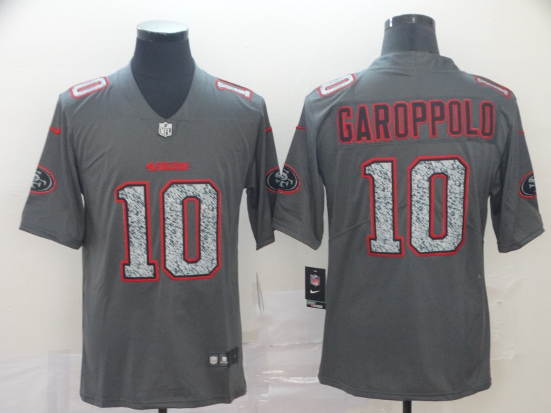 Men's San Francisco 49ers Jimmy Garoppolo #10 Gray Jersey